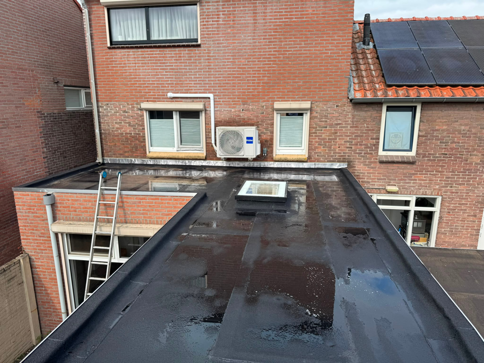 Zinken dakrand plat dak